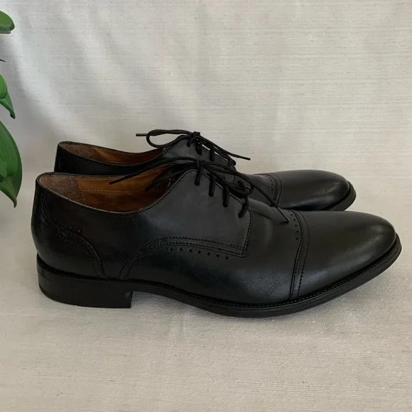 Bostonian Black Leather Oxfords Shoes Men’s 13 - Picture 5 of 7